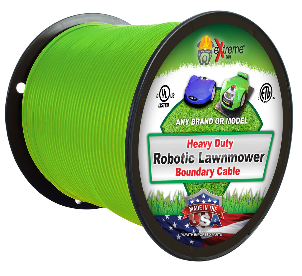 Universal Heavy Duty Automatic Lawnmower Boundary Wire - 500' 14 GauThick Professional Grade Robotic Lawnmower Perimeter Wire Works with All s
