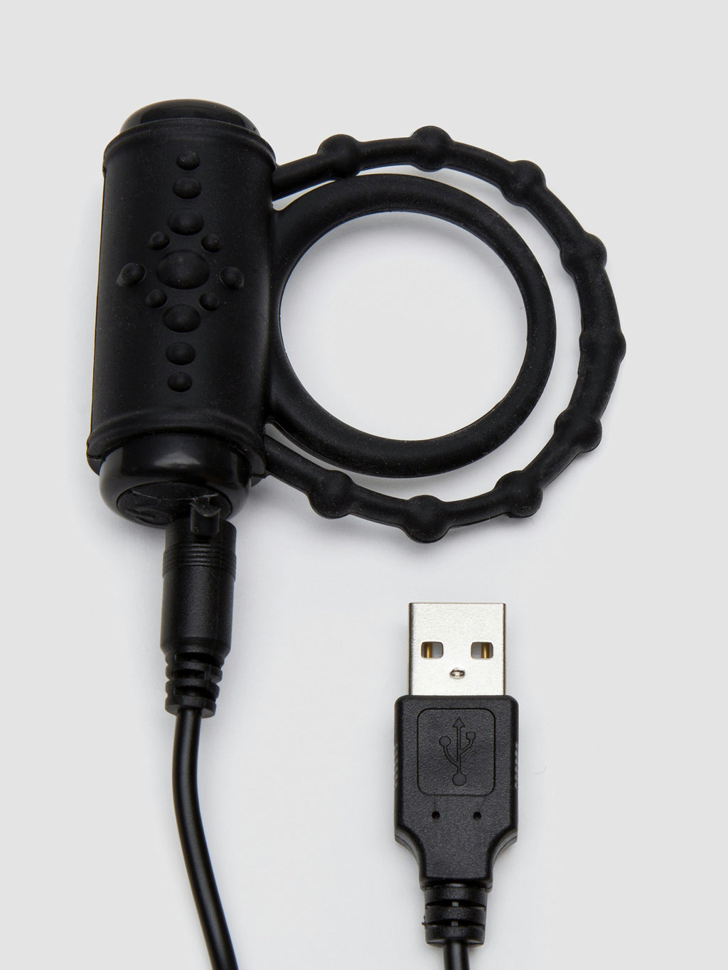Tracey Cox Supersex Rechargeable Vibrating Love Ring, Black