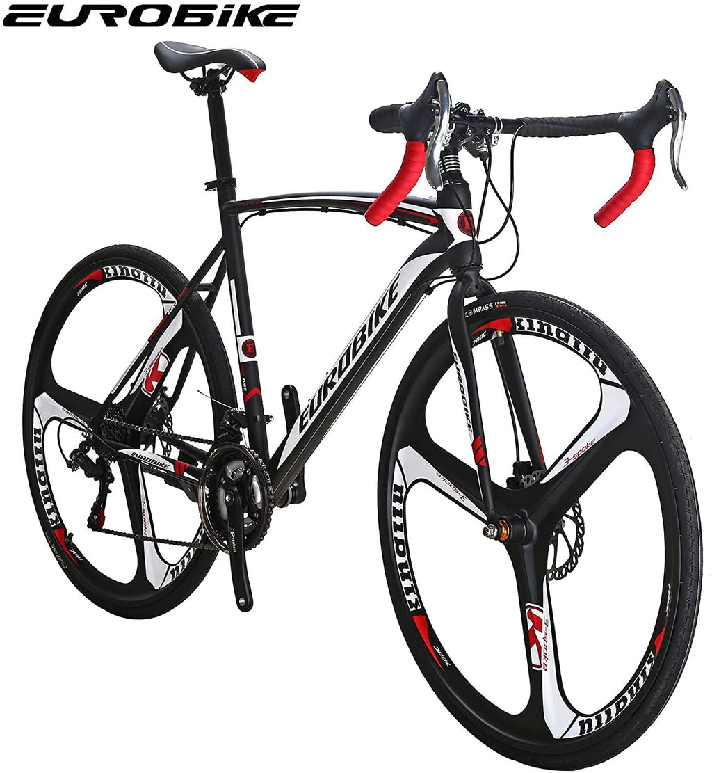 XC550 700C Road Bike 54cm (About 21 Inches) Frame 3-Spoke Wheels 21 Speed Dual Disc Brakes Commuter Bikes for Mens Bicycle