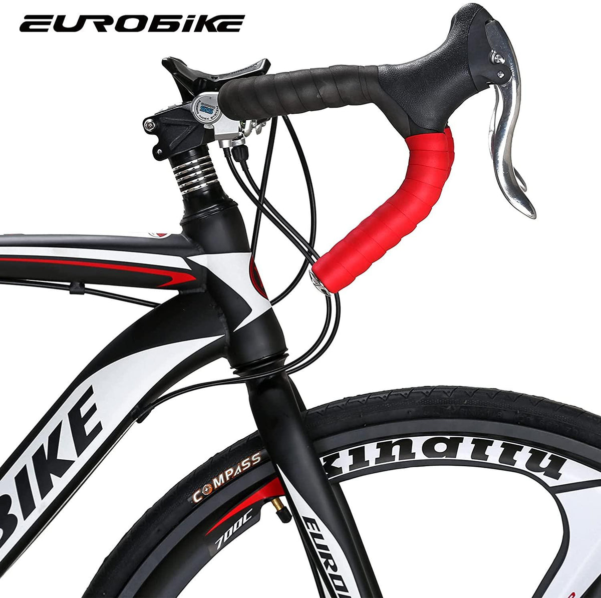 XC550 700C Road Bike 54cm (About 21 Inches) Frame 3-Spoke Wheels 21 Speed Dual Disc Brakes Commuter Bikes for Mens Bicycle