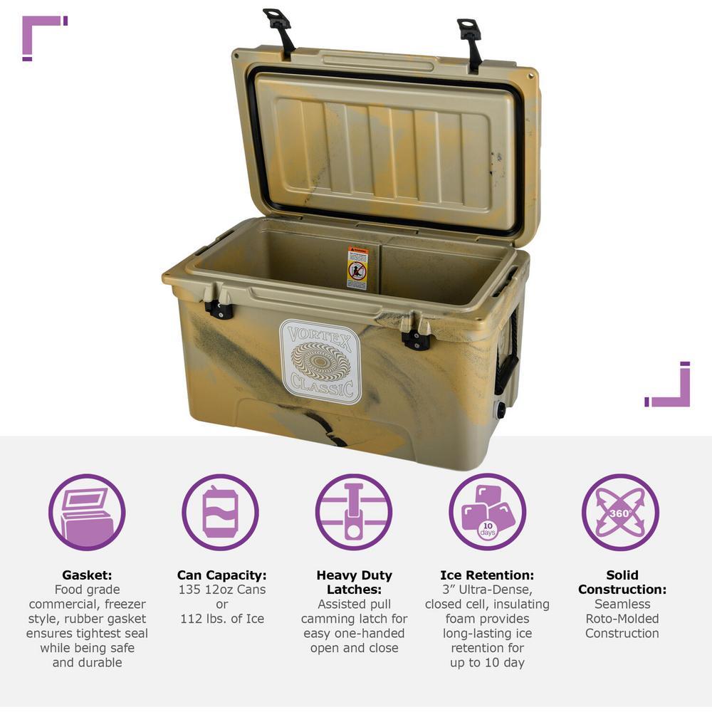 Classic 65 Qt. Rotational-Molded Cooler in Tan