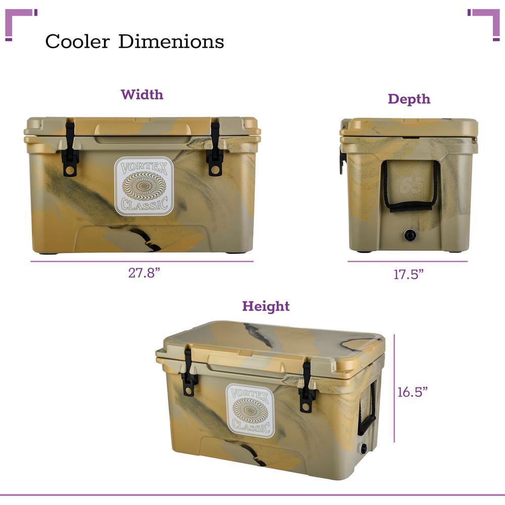 Classic 65 Qt. Rotational-Molded Cooler in Tan