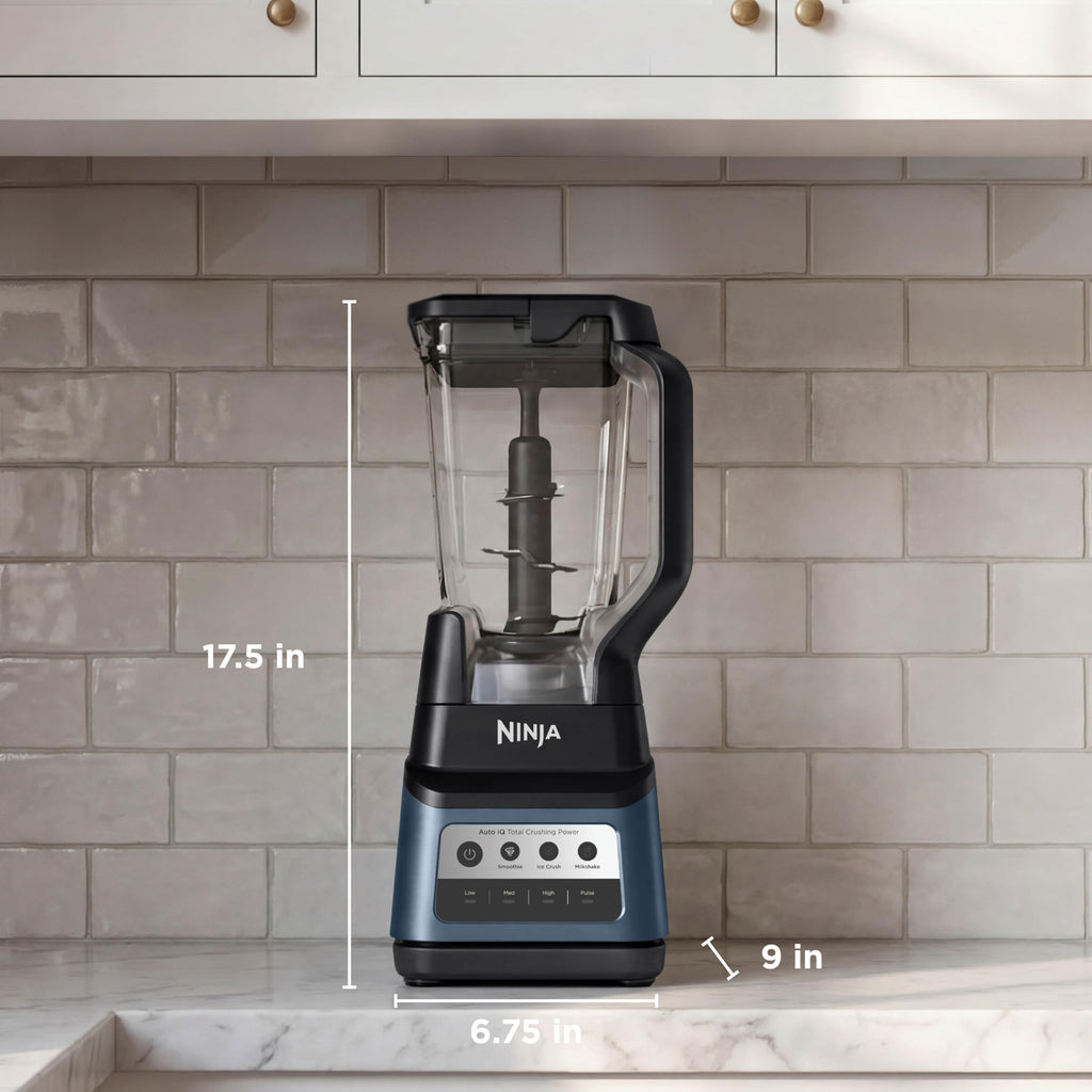 Professional Plus Blender Premier | Max Power Smoothie Blender, Ice Cream Maker, Frozen Drink & Margarita Machine | 3 Auto IQPresets, 1400 W, 72oz Total Crushing Pitcher | Blue | BN701BLBRN