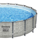 Steel Pro MAX Ultra Durable 16 Foot Round Above Ground Pool Set with 3 Layer Liner, 1500 Gallon Pump, Ladder, and Pool
