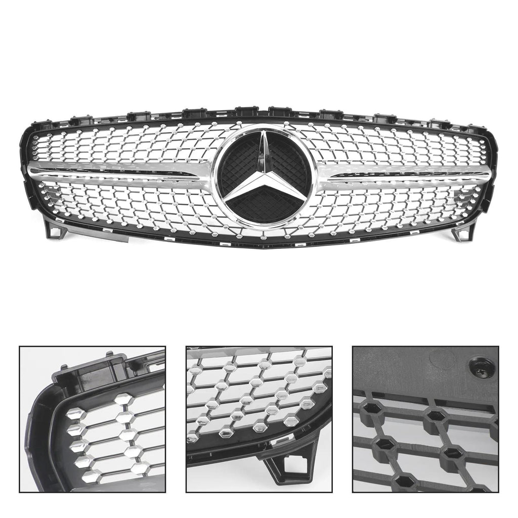 2016-2023 Benz A-CLASS W176 Front Bumper Grille Diamond Grill Generic