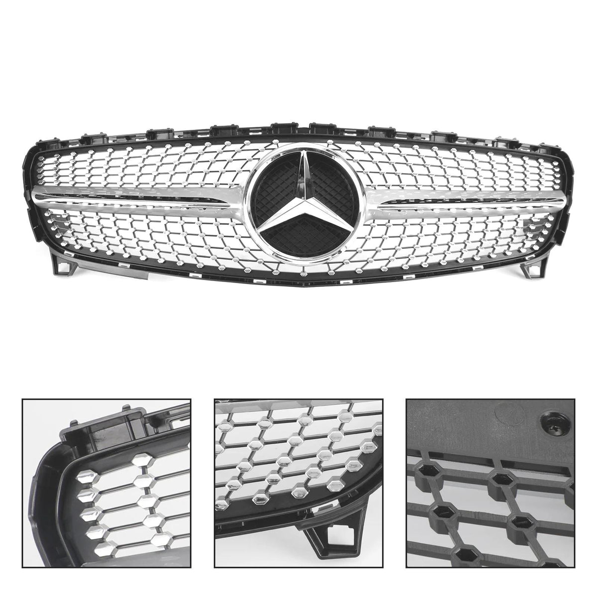 2016-2023 Benz A-CLASS W176 Front Bumper Grille Diamond Grill Generic