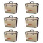13 qt. Lightweight Fishing Dry Box Cooler with Shoulder Strap (6-Pack)