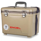 13 qt. Lightweight Fishing Dry Box Cooler with Shoulder Strap (6-Pack)