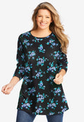 perfect long-sleeve crewneck tunic