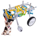 Zouminy Pet Wheelchair, Portable Pet Wheelchair for Handicapped Small Medium Dog Cat Walk Legs Rehabilitation