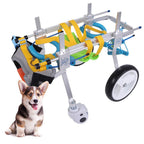 Zouminy Pet Wheelchair, Portable Pet Wheelchair for Handicapped Small Medium Dog Cat Walk Legs Rehabilitation