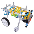 Zouminy Pet Wheelchair, Portable Pet Wheelchair for Handicapped Small Medium Dog Cat Walk Legs Rehabilitation