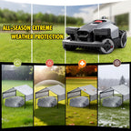 Robot Mower Gara+ Waterproof Cover, 32"x30"x26" | Heavy Steel Frame | Thickened 600D Oxford Fabric Sun Resistant Dustproof Shelter, Fits , , Segway, WORX, , &amp; more