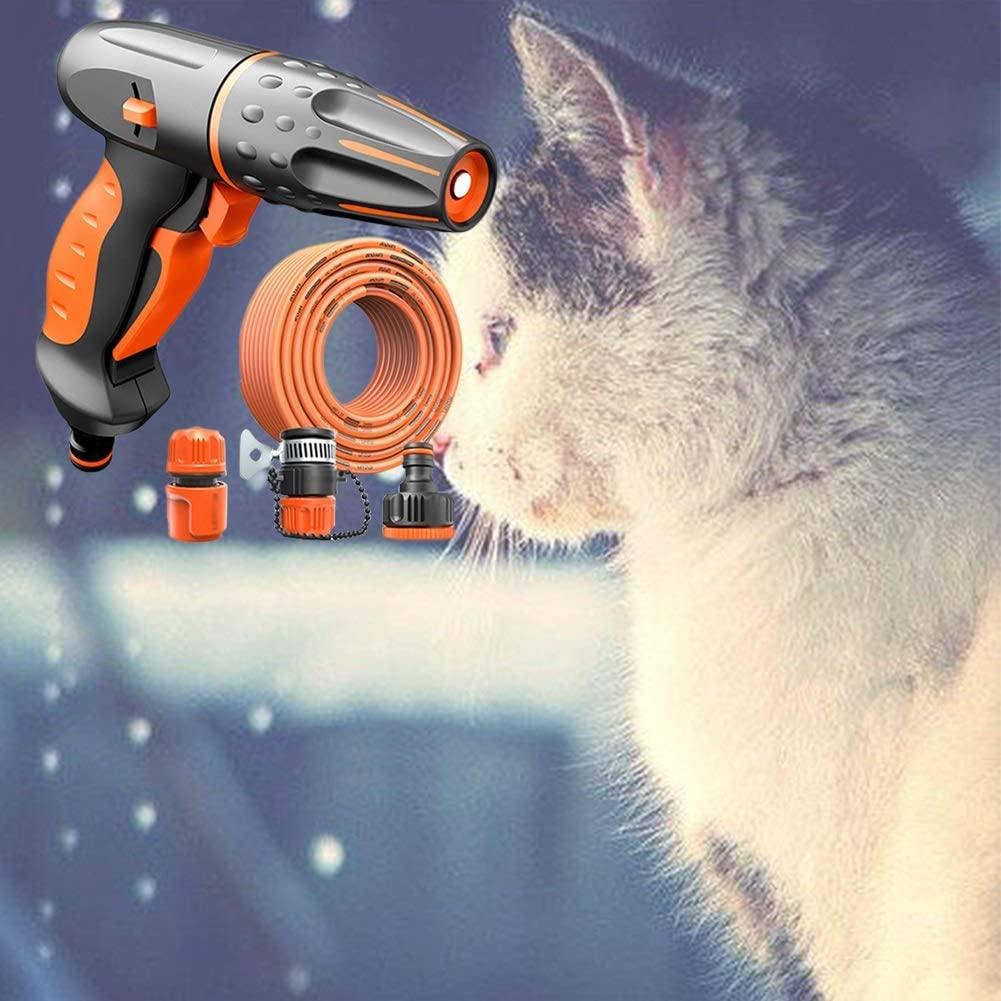 ZHJING Agricultural Irrigation Garden Hose Nozzle Heavy Duty Sprinkler Garden Lawn Sprinkler Spray Gun (Size : 50m Suit)