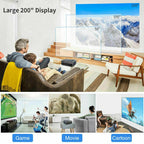 native 1080p smart home cinema projector android9.0 bt wifi daytime av tv stick