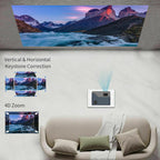 native 1080p smart home cinema projector android9.0 bt wifi daytime av tv stick