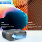 native 1080p smart home cinema projector android9.0 bt wifi daytime av tv stick