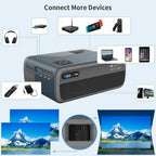 native 1080p smart home cinema projector android9.0 bt wifi daytime av tv stick