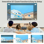 native 1080p smart home cinema projector android9.0 bt wifi daytime av tv stick