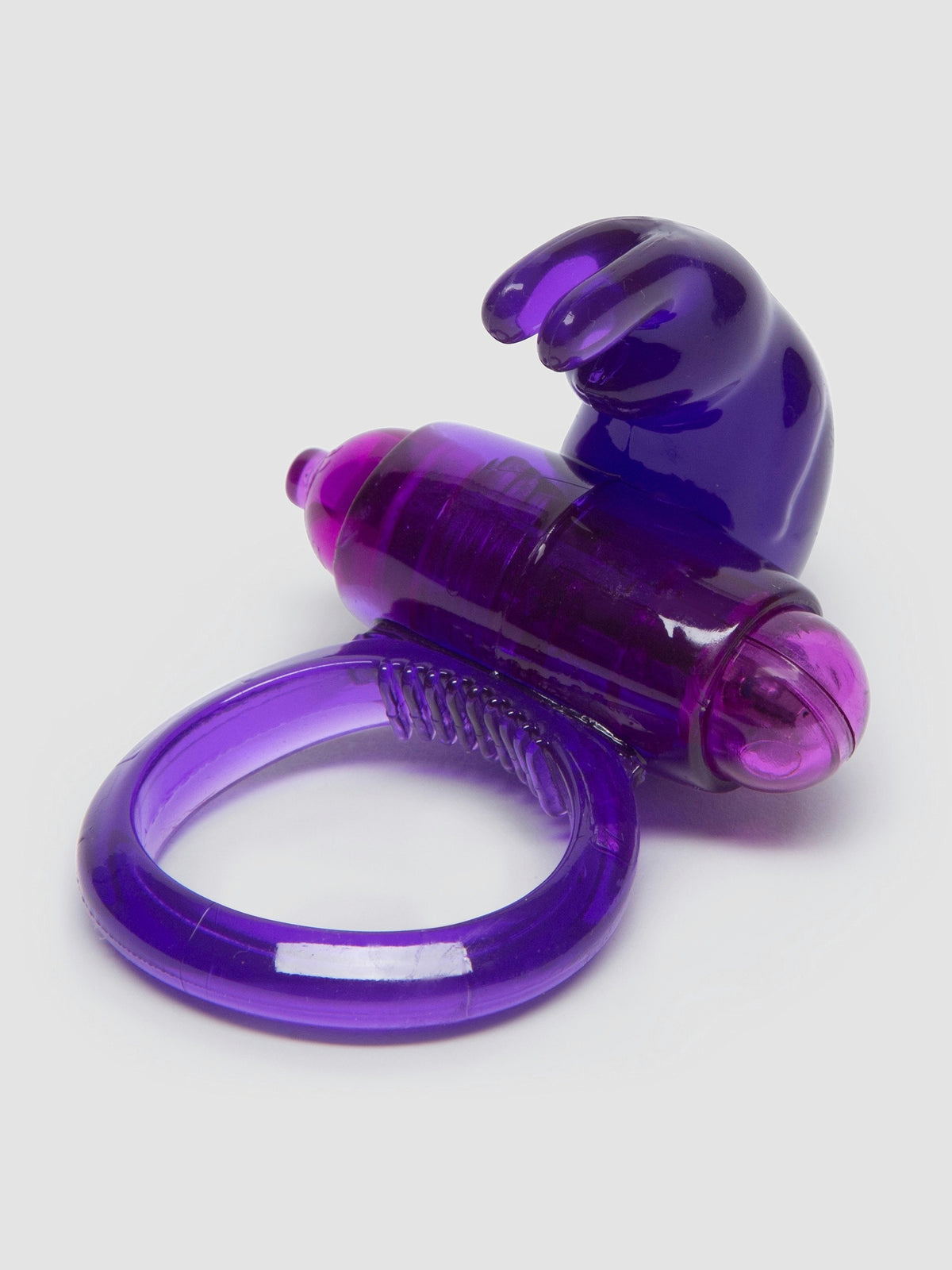 BASICS Vibrating Rabbit Cock Ring, Purple