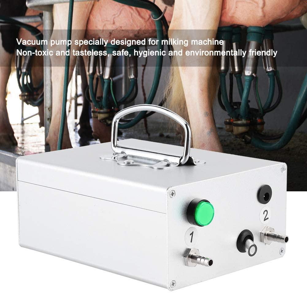 aluminum alloy pulsation electric milking machine vacuum pump for sheep farm livestock toolau plug 100- 240v