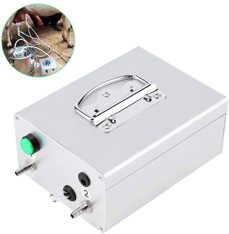 aluminum alloy pulsation electric milking machine vacuum pump for sheep farm livestock toolau plug 100- 240v