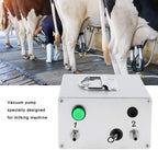 aluminum alloy pulsation electric milking machine vacuum pump for sheep farm livestock toolau plug 100- 240v