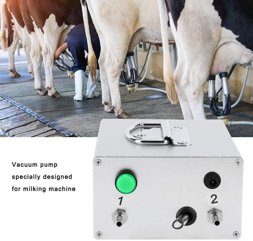 aluminum alloy pulsation electric milking machine vacuum pump for sheep farm livestock toolau plug 100- 240v