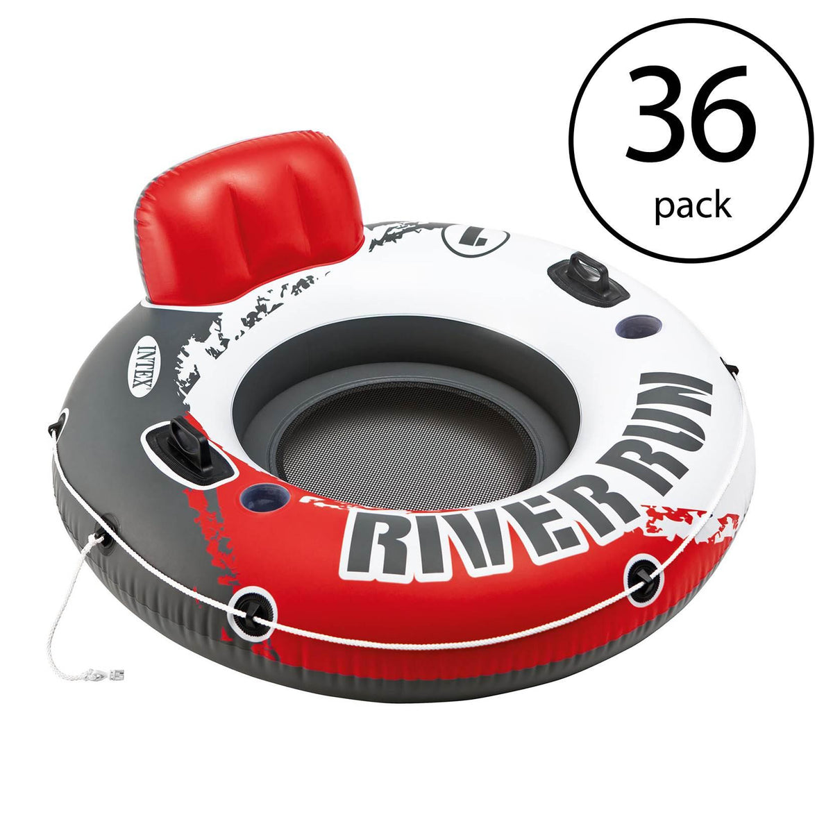 River Run 1 53" Inflatable Floating Tube Lake Pool Ocean Raft (36 Pack)