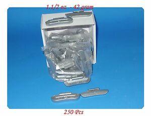 250 Pcs ZINC CLIP-ON WHEEL WEIGHT  1.50oz 1-1/2oz P Style for Steel Wheel