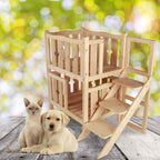 Petsfit Wooden Pet Bed,Dog Bed (W/O Mat)