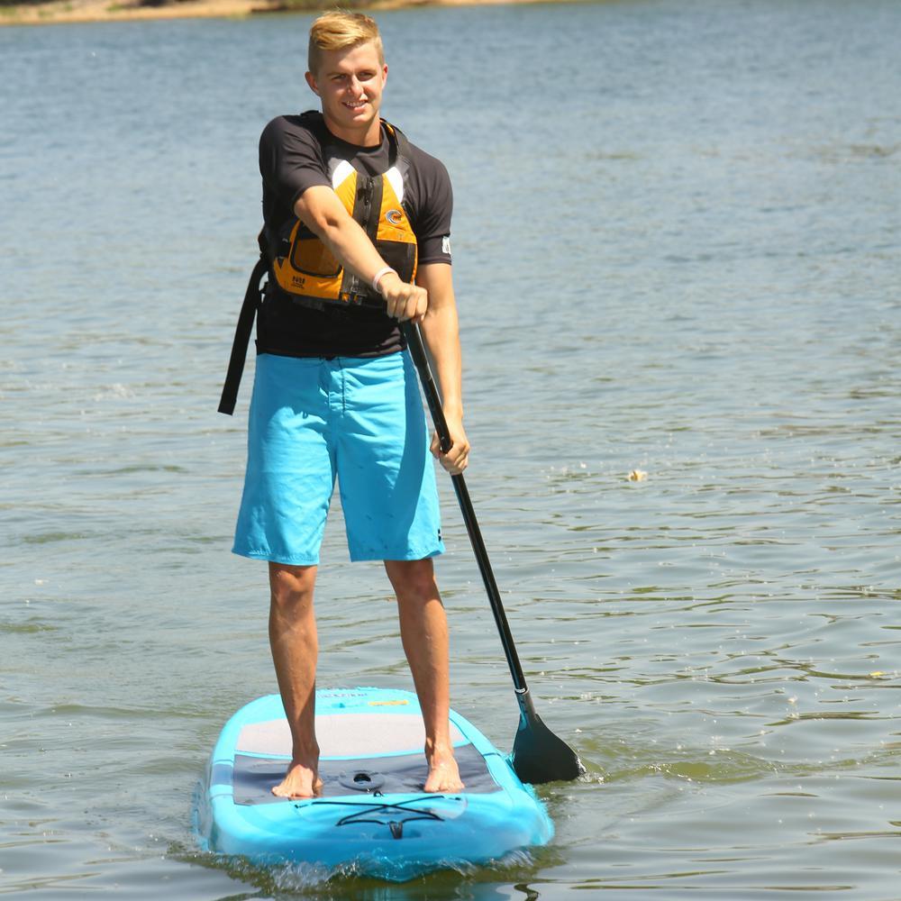 Amped 11 ft. long x 32 in. wide Paddle Board in Glacier Blue