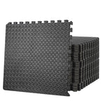 ZenSports 24PCS InterlocEVA Foam Tiles, Puzzle Exercise Mat, 3/4閳ユ瑢 Extra Thickness 閳 Home Gym Equipment Cushion for Workouts Protective Flooring 96 Sqft. Black