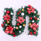 YANXIAOPING Artificial Christmas Wreath， Flower Ball Decorated  with 2.7m，Pre-Christmas Hotel Decoration (Size : 5pack)