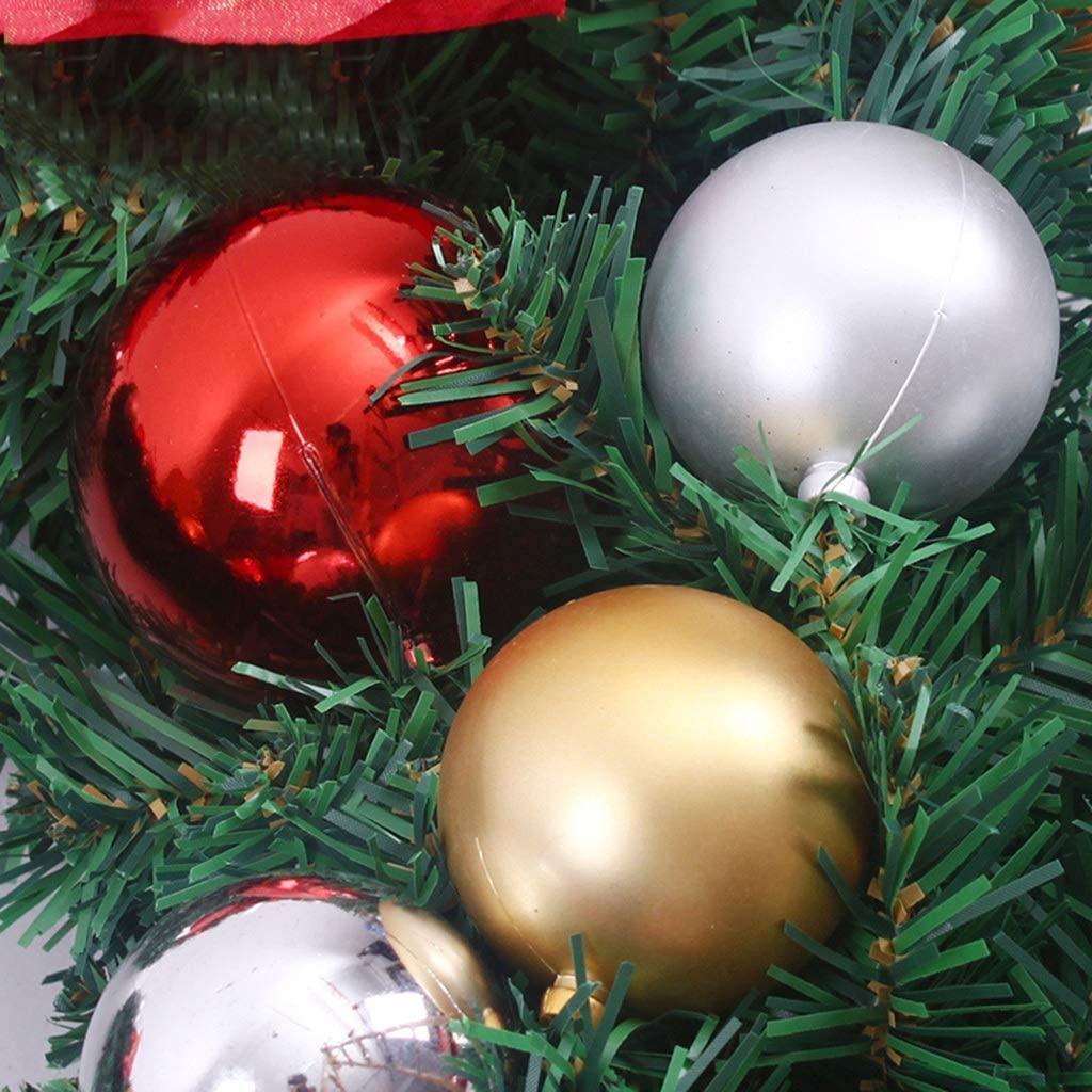 YANXIAOPING Artificial Christmas Wreath， Flower Ball Decorated  with 2.7m，Pre-Christmas Hotel Decoration (Size : 5pack)