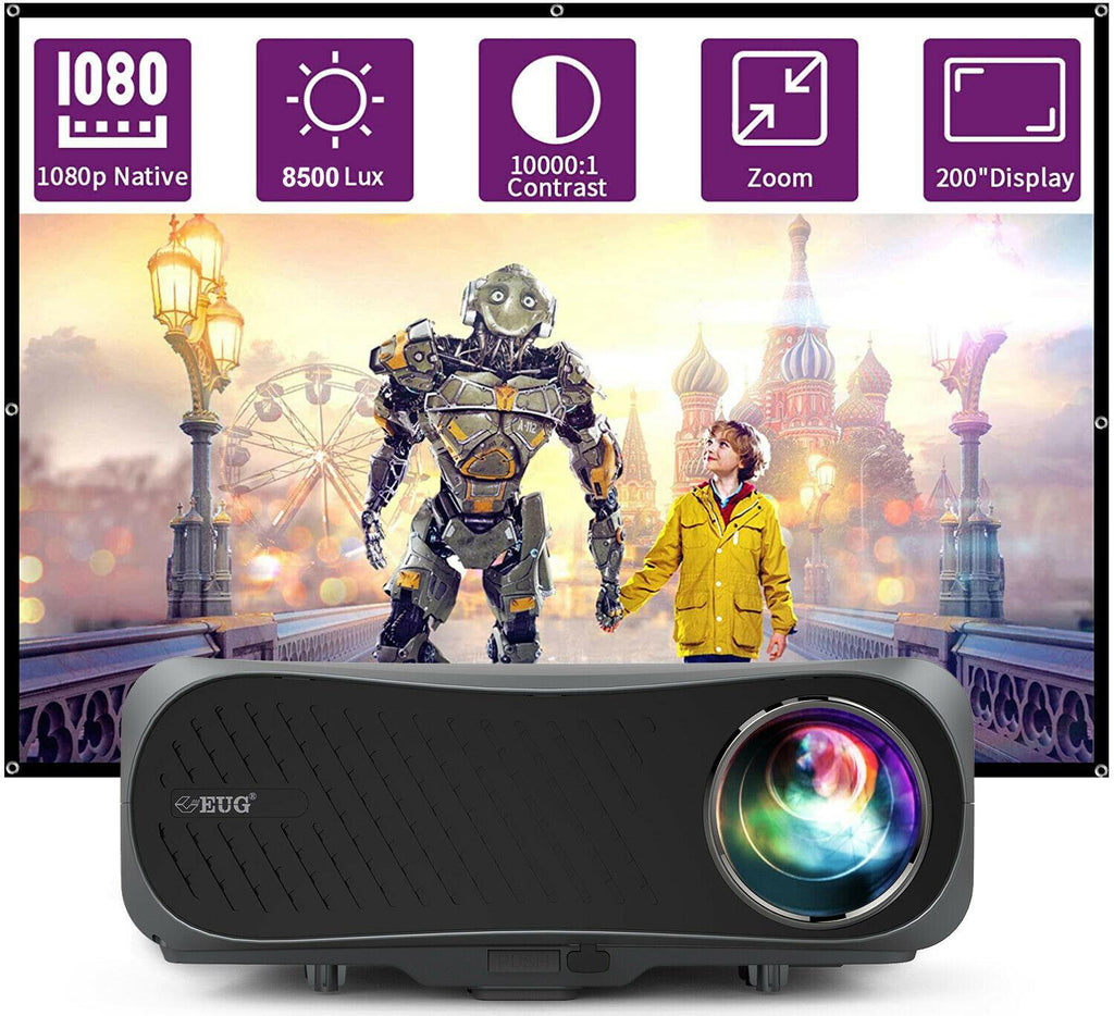 native 1080p projector 4k full hd movie tv office daytime meeting zoom movie us