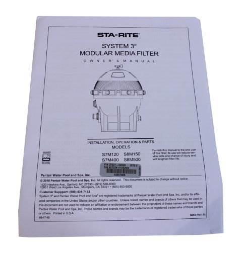 new sta-rite 25021-0224s system 3 small inner pool replacement 21" filter s8m500