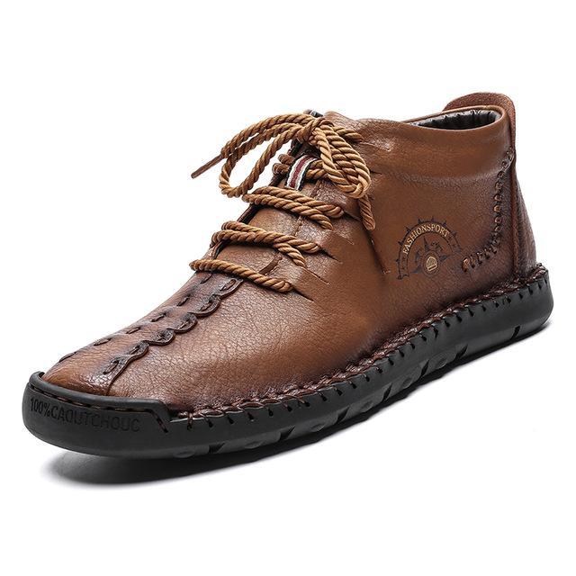 Autumn Winter Men's Big Size Leather Boots