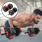 56LB Adjustable Dumbbell Weight Sets Eco閳ユ厭riendly Fitness Equipment with 25cm Connection Rod