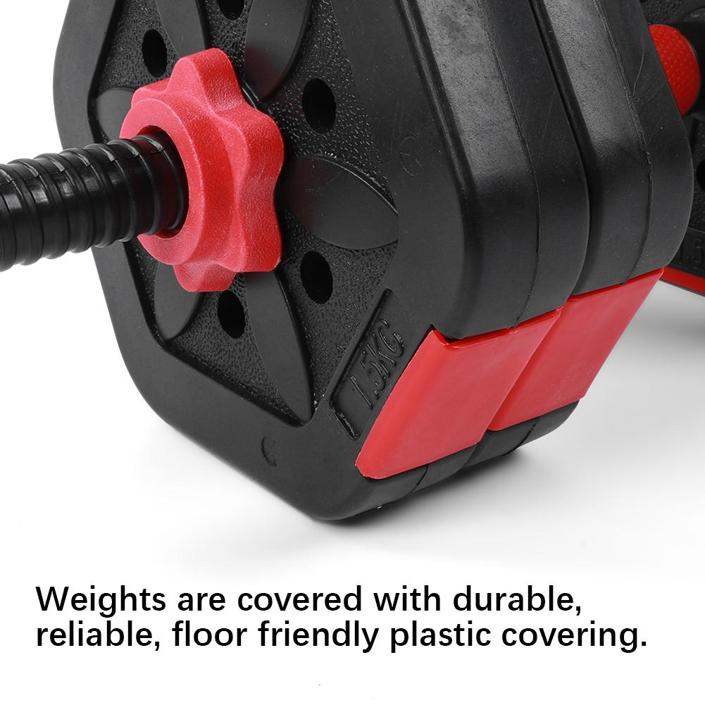 56LB Adjustable Dumbbell Weight Sets Eco閳ユ厭riendly Fitness Equipment with 25cm Connection Rod
