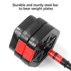 56LB Adjustable Dumbbell Weight Sets Eco閳ユ厭riendly Fitness Equipment with 25cm Connection Rod