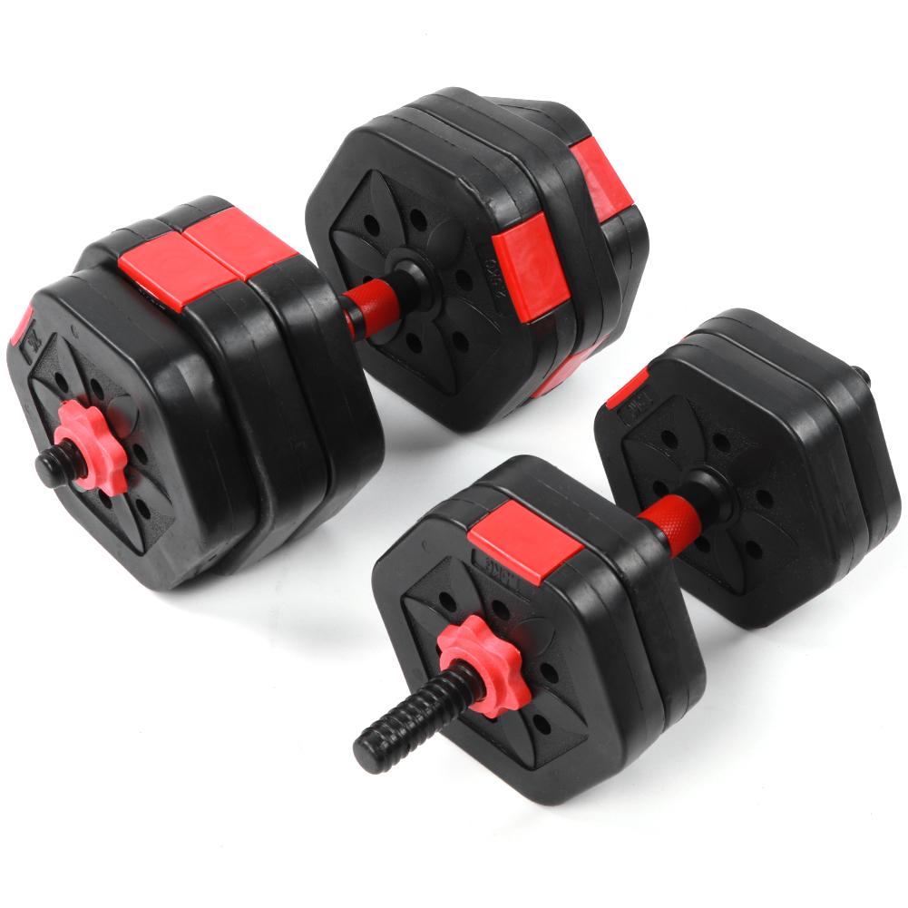 56LB Adjustable Dumbbell Weight Sets Eco閳ユ厭riendly Fitness Equipment with 25cm Connection Rod
