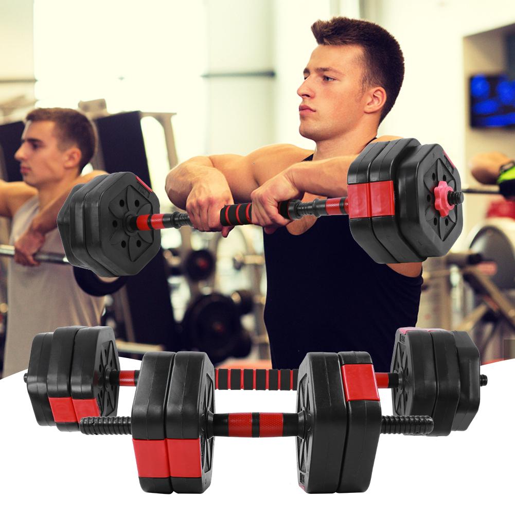 56LB Adjustable Dumbbell Weight Sets Eco閳ユ厭riendly Fitness Equipment with 25cm Connection Rod