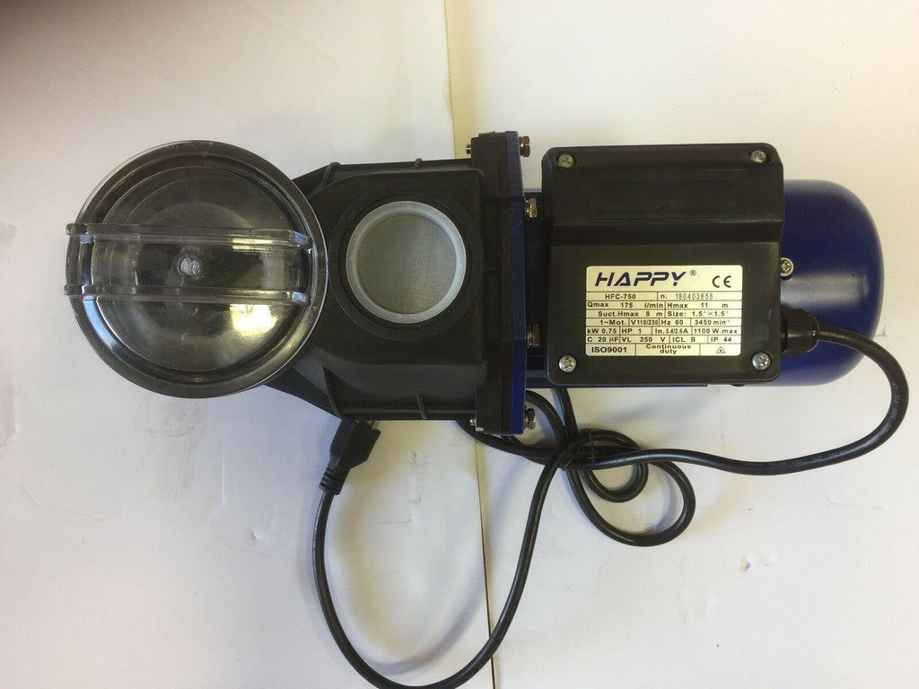1 hp swimming pool pump with strainer 110v/230v 1.5" inlet/outlet