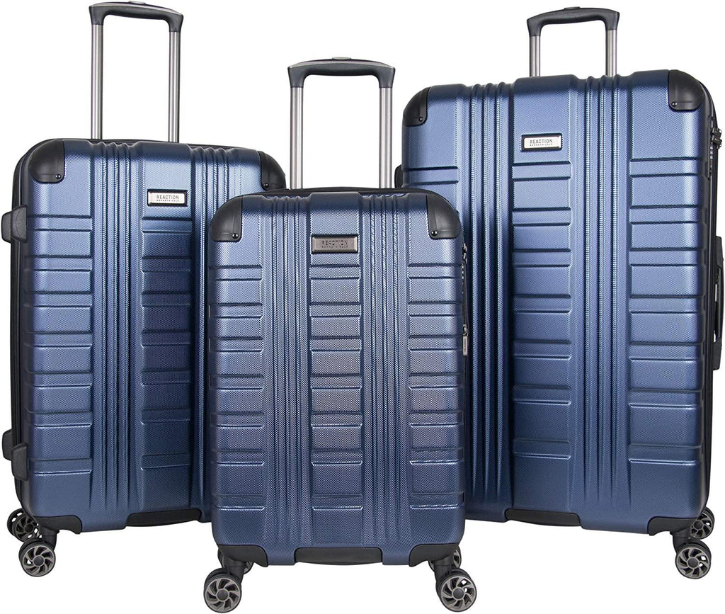 Scott's Corner Hardside Expandable 8-Wheel Spinner TSA Lock Travel Suitcase, Navy, 3-Piece Set (20", 24", &amp; 28")