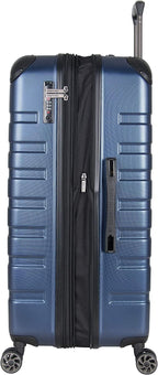 Scott's Corner Hardside Expandable 8-Wheel Spinner TSA Lock Travel Suitcase, Navy, 3-Piece Set (20", 24", &amp; 28")