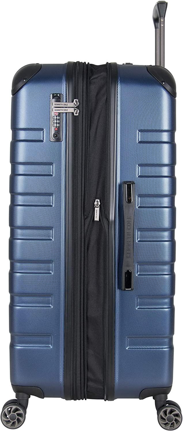 Scott's Corner Hardside Expandable 8-Wheel Spinner TSA Lock Travel Suitcase, Navy, 3-Piece Set (20", 24", &amp; 28")