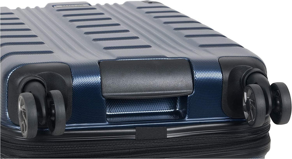 Scott's Corner Hardside Expandable 8-Wheel Spinner TSA Lock Travel Suitcase, Navy, 3-Piece Set (20", 24", &amp; 28")
