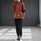 loose all-match casual long-sleeved t-shirt