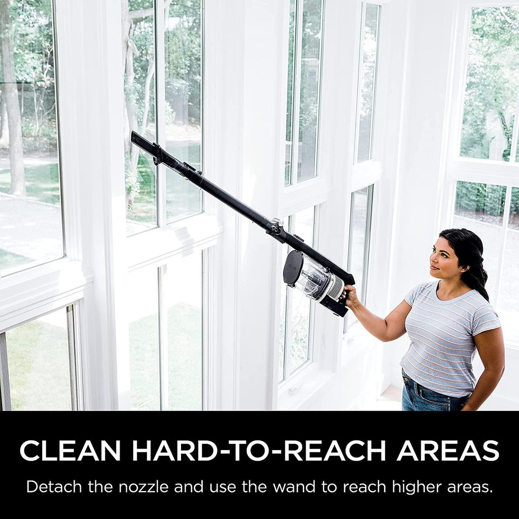 Shark IZ682H Vertex Pro Cordless Stick Vacuum with IQ Display, DuoClean PowerFins &amp; MultiFLEX, Extra Battery, Crevice Tool, Pet Multi-Tool &amp; Anti-Allergen Dusting Brush, 120min Runtime, Black